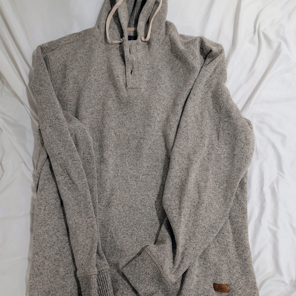 Bass Men's Knit Sweatshirt - Beige